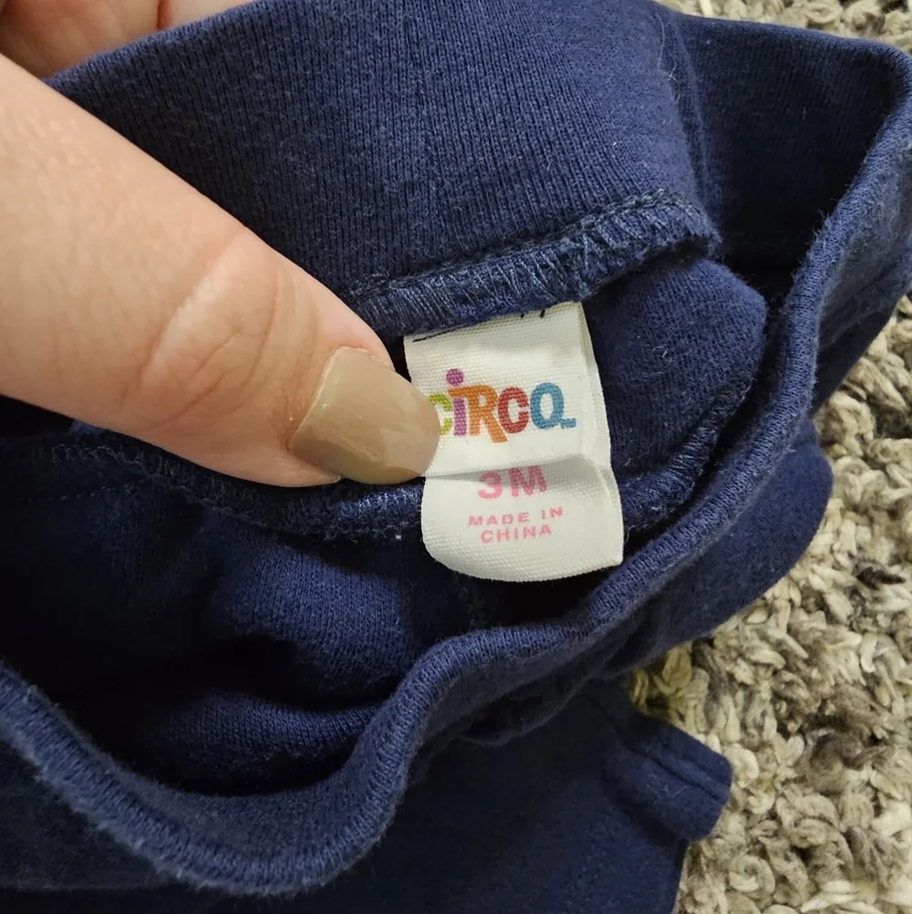 Baby Circo Navy Blue Ruffle Butt Pants 3 months
